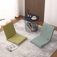 Canapé pliable inclinable Tatami, coussin de sol, design moderne et minimaliste, revêtement en tissu, rembourrage en mousse haute élasticité