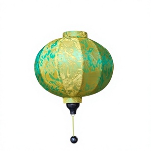 Lanterne en bambou artisanale du Vietnam, en satin, pour restaurant, fête, décoration de mariage, à suspendre, avec housse en tissu de soie DIY, colorée, vente en gros, exportation - Product Image 4