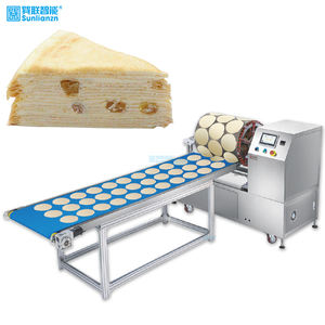 Machine à faire des crêpes et des galettes rotatives automatiques, machine à faire des gâteaux, équipement de boulangerie électrique chinois pour le lait, l'eau et la farine - Product Image 1