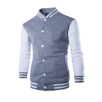 Vestes unisexes personnalisées avec broderie vierge Letterman Veste de baseball pour hommes Blouson aviateur personnalisé