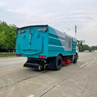 Camion balayeuse de voirie 4x2 Dongfeng de fabrication chinoise, machine de nettoyage de rue par aspiration et lavage