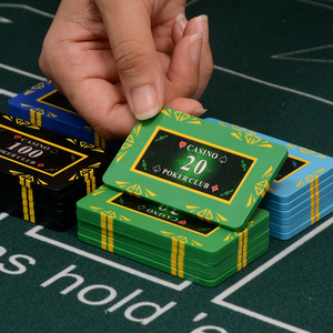 Plaque carrée personnalisée de 32 g en argile pour jetons de <span class=keywords><strong>poker</strong></span>, idéale pour les casinos - Product Image 3