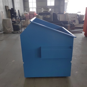 Vente chaude Poubelle à chargement frontal Chariot élévateur industriel Skip Prépayé 20% Plus Poubelle de <span class=keywords><strong>recyclage</strong></span> de déchets mobile à roues et couverte - Product Image 2