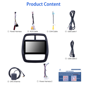 Autoradio Android HD 9 pouces pour <span class=keywords><strong>Renault</strong></span> Kwid 2012-2017 Support 1080P Vidéo Commande au Volant Lecteur DVD de Voiture - Product Image 4