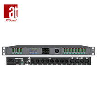Procesador de Audio T48, 4 Entradas y 8 Salidas, Procesador de Audio Profesional para Equipos de Sonido de Escenario, Sistema de Línea de Altavoces