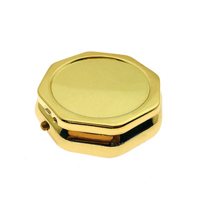 Caja de pastillas de hierro inoxidable Octágono, caja portátil de diamantes de imitación, medicina decorativa de Metal - Product Image 5