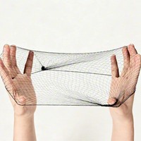 Lot de 100 pièces de filets à cheveux invisibles jetables de 20 pouces, accessoires pour chignon de ballet, filets à cheveux professionnels pour la danse, emballés individuellement