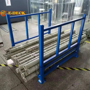 Industrieller Stapelbarer Stahlgewebe-Rollenaufbewahrungskäfig Faltbarer Metall-Tragbarer Palettenkäfig - Product Image 3