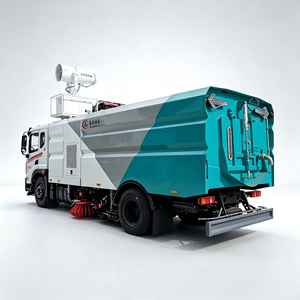Camión barredor de 18 toneladas para la eliminación de la contaminación en carreteras, vehículo de limpieza profunda de alta presión para saneamiento urbano en el sudeste asiático - Product Image 1