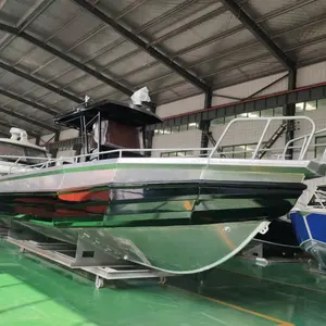 Pabrik Penjualan 750C 25FT 7.5M T-top Center Perahu Aluminium Pancing Logam Campuran