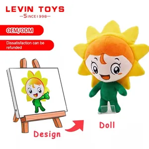 Promotion Stuffed Plush Toy Peluche Manufacturer Custom Logo Plushie Soft Plush Human Doll Mascot