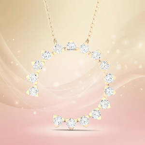 Pendentif fer à cheval en forme de U en diamant de laboratoire en gros, or 10K 14K 18K, argent 925 935, cadeau de luxe pour fiançailles et mariage, rhodié - Product Image 1