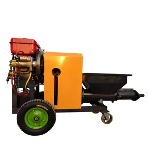 Mortar Spray Paint Machine Mortar Machines Pump Concrete Diesel Power Spraying Equipment