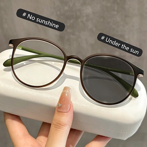 <span class=keywords><strong>Gafas</strong></span> Fotocromáticas Anti Luz Azul 2026, <span class=keywords><strong>Gafas</strong></span> <span class=keywords><strong>Redondas</strong></span> Anti-Luz Azul para Computadora, para Hombre y <span class=keywords><strong>Mujer</strong></span>, Lentes Ópticas - Product Image 3