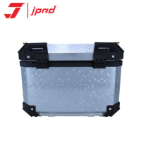 JPAD 45L Boîte à bagages arrière pour moto, motif nid d'abeille, étanche, boîte à outils, coffre supérieur en alliage d'aluminium, ajustement universel