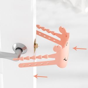 Fermaporta in Silicone Regolabile, Silenziatore Decorativo per Ridurre il Rumore, Ideale per Chi Dorme Leggermente, Flessibile, a Forma <span class=keywords><strong>di</strong></span> Granchio Natalizio - Product Image 6