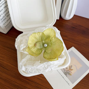 <span class=keywords><strong>Pince</strong></span> à <span class=keywords><strong>cheveux</strong></span> fleur hawaïenne séchée couleur bonbon pinces à <span class=keywords><strong>cheveux</strong></span> <span class=keywords><strong>fleurs</strong></span> d'orchidées - Product Image 4