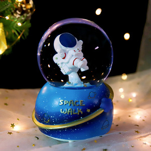 Nueva Bola de Cristal <span class=keywords><strong>Interstellar</strong></span> con Astronauta, Caja Musical con Astronauta, Decoración de Cumpleaños con Copo de Nieve y Polo Acuático para Niños - Product Image 3