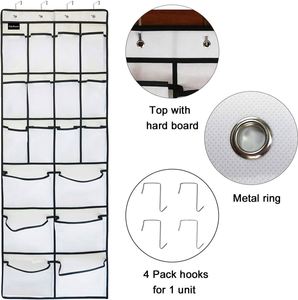 Hanging <b>Shoe</b> Organizer for Closet Large Mesh Pockets Hanging <b>Shoe</b> Rack Holder Hanger Over the Door <b>Shoe</b> Organizers - Product Image 4