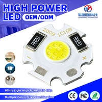 Puce LED COB haute luminosité 7W 5V 20mm sur substrat aluminium 120 degrés pour projecteur, downlight et éclairage intérieur