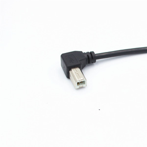 สายต่อขยาย USB B ชายกับหญิง แบบมุมฉาก 0.3 ม. หรือ 0.5 ม. พร้อมหูยึด - Product Image 2