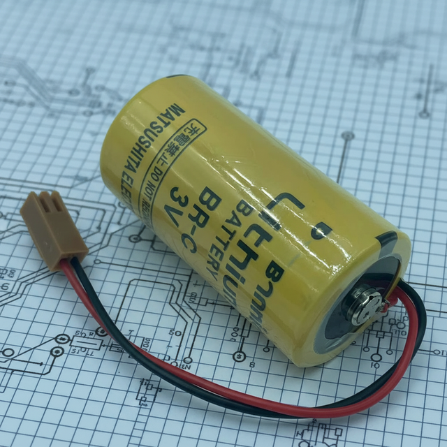 BR-C 3V Li-ion Rechargeable PLC Battery for A02B-0120-K106/A98L-0031-0007/BR26500 3000mAh CE Certified 12-Month Warranty