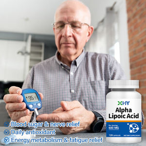 ODM OEM alfa lipoico acido 120 ALA capsule 600mg di acido alfa lipoico capsule integratore a base di erbe - Product Image 5