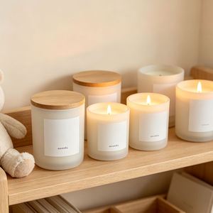 Bougie parfumée Ascendia en cire de soja dans un bocal en verre, design minimaliste, aromathérapie, décoration d'intérieur, mèche simple, durée de combustion de 40 à 60 heures - Product Image 3