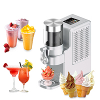 Appareil à barboteuse compact de 500ml pour usage domestique fonction autonettoyante DC12V/AC220V préparation rapide de boissons glacées à double tension
