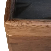 Coffret Cadeau de Thé Rectangulaire Personnalisé Écologique en Bois de Cerisier, Boîte de Rangement pour Thé en Feuilles, Bois de Pin Massif, 9 Compartiments, Poignées en Laiton