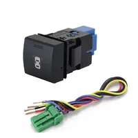 Interrupteur à double bouton poussoir pour voiture, feux antibrouillard avant et arrière, projecteur LED, bouton de commande du radar de stationnement pour Toyota Prado Landcruiser RAV4