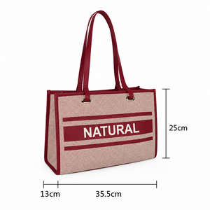 Bolso Tote Cruzado de Viaje con Logotipo Personalizado 2023, Bolso de Mano Unisex Negro, Cierre de Broches, Bordado de Flores, Forro de Poliéster - Product Image 3