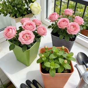 Ventes en gros de petits pots à fleurs miniatures, pots de pépinière carrés en plastique colorés pour le jardinage et l'aménagement paysager - Product Image 4
