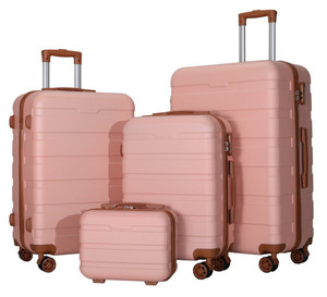 Black ABS Business Trip <strong>Travel</strong> Luggage Set 3PCS 20" 24" 28" Suitcase Bag <strong>With</strong> Spinner <strong>Wheels</strong> Customize OEM Logo PC Trolley <strong>Case</strong> - Product Image 5