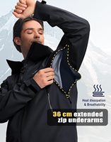 Veste de pluie imperméable pour homme Pioneer Camp, coupe-vent ventilé 3L, respirant, avec capuche, pour la randonnée en plein air