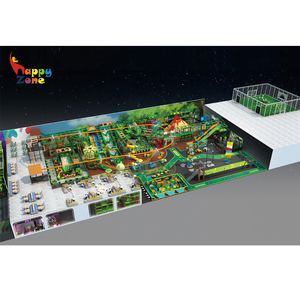 Parc d'attractions intérieur commercial complexe : <span class=keywords><strong>jeux</strong></span> <span class=keywords><strong>de</strong></span> plein air, <span class=keywords><strong>jeux</strong></span> interactifs, arène <span class=keywords><strong>ninja</strong></span>, thème jungle, trampoline park pour enfants >3 ans - Product Image 4