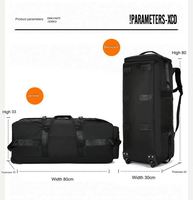 Sac à dos tactique de combat Oxford imperméable à roulettes, pliable, pour bagages de voyage, sac de voyage avec roues