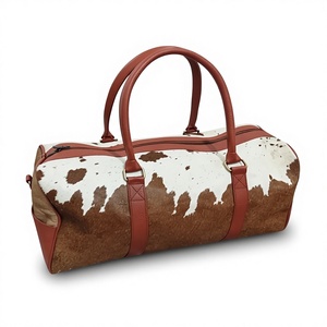 Funda para Cuaderno de Cuero Genuino con Pelo de Vaca, Cierre de Cremallera, Portátil, LHDB-0157, Directo de Fábrica - Product Image 1