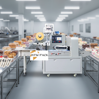 MTWPACK Automatische Servo Pillow Flow Voedselverpakkingsmachine voor noedels, tabletten, fruit, brood, cake, bestek en reserveonderdelen.