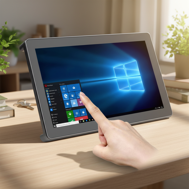7 Inch Widescreen Touch Monitor 2500nits Aluminium Alloy Casing Wide Voltage 5-24V Input 1080P Full Lamination LED Backlit H-IPS