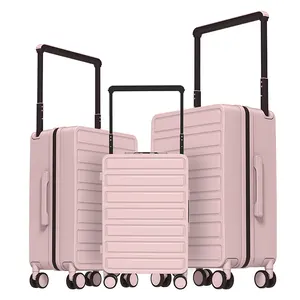 Mixi豪华设计铝制TSA锁静音车轮宽手推车商务旅行滚动旋转行李箱套装行李箱供应商