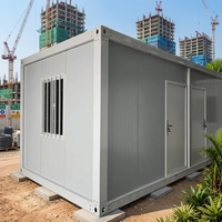 Maison préfabriquée en conteneur à montage rapide, imperméable, isolée, modulaire, pour chantier de construction, logement temporaire