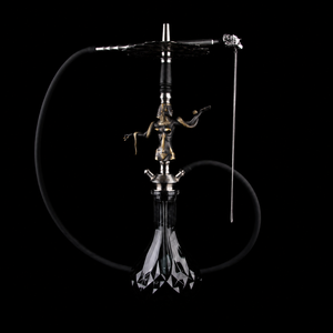 Cachimba de Lujo con Diseño de Serpiente Plateada para Mujer, Escultura Metálica, Estilo Ruso Árabe, Juego Completo Premium, Venta al por Mayor OEM - Product Image 1