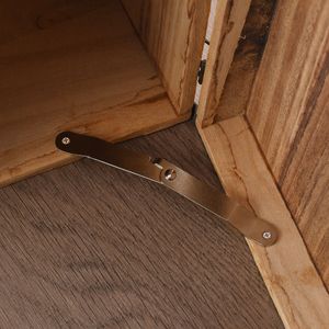 Charnière de meuble de style chinois en fer, montage en surface, durable, plaquée, type H, pour support de boîte en bois - Product Image 4