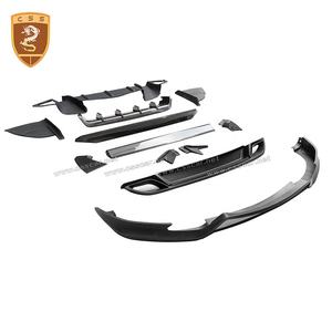 Pour Porsche <span class=keywords><strong>Cayenne</strong></span> 958 2016 Kits de carrosserie en fibre de verre Lèvre avant Diffuseur arrière Kit style Te-Chart 958.2 BodyKit - Product Image 1