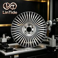 Llantas de Aleación de Lujo Estilo Ventilador con Múltiples Radios Delgados, Forjadas en Dos Tonos, Anticorrosión para el Mercado de Exportación Global