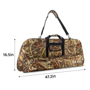Étui rembourré pour arc à poulies avec bandoulière, sac de transport pour tir et chasse, organisateur d'arbalètes et de flèches - Product Image 2
