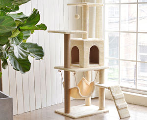 En gros, Arbre à chat moderne personnalisé, <span class=keywords><strong>Château</strong></span> en sisal, Grande structure d'escalade multi-niveaux, Maison et condo pour chat avec zones de griffage - Product Image 5