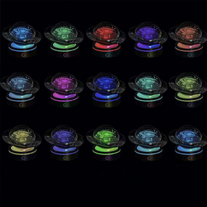 Lampada da Tavolo EURAN EU di Lusso Moderna, Cubo in Cristallo Inciso al Laser 3D 60-80mm, Luce Notturna - Product Image 2