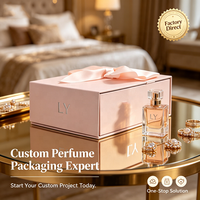 Coffret cadeau de parfum de luxe personnalisé avec des flacons en verre de haute qualité et des boîtes rigides exquises